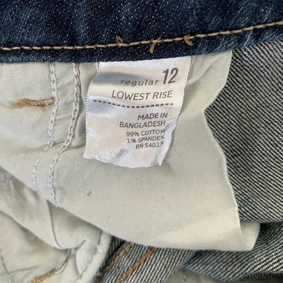 Old Navy 2001 “The Diva” Cropped Jeans (Size 12) Slimming Low-Rise - Picture 5 of 8